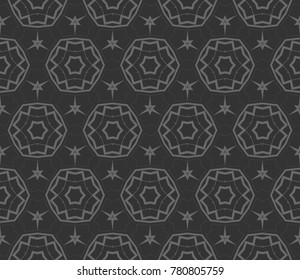 Modern geometric ornament. Seamless vector illustration for design