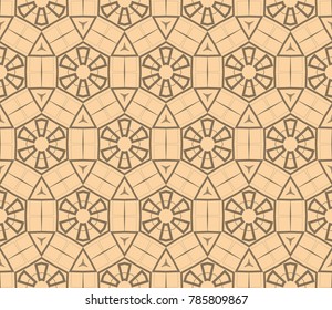 Modern geometric ornament. Seamless vector illustration for design