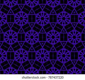 Modern geometric ornament. Seamless vector illustration for design