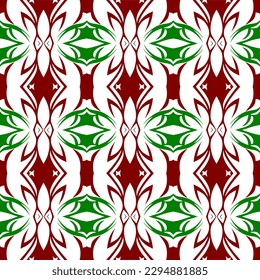 A modern geometric ornament textile decoration can be used to create a stylish and seamless art fabric that is perfect for retro-inspired designs.