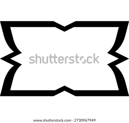 Modern Geometric Ornamental Frame Border