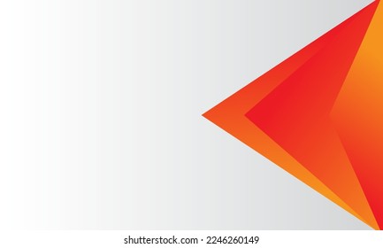 Modern geometric overlap triangle orange gradation background for business presentation