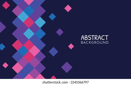 Fondo De Resumen De Partículas Geométricas Modernas. Ilustración vectorial para tu diseño gráfico, pancarta, afiche, web y plantilla de medios sociales