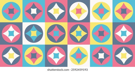 Modern geometric pattern, abstract colorful background, wallpaper