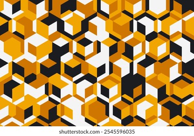 Patrón geométrico moderno con Formas artísticas y repetición sin fisuras. Ideal para estampados textiles, fondos abstractos y diseños de carteles de moda.