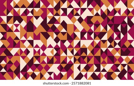 Modern geometric pattern with artistic shapes and seamless repetition. Ideal for textile prints, abstract backgrounds, and trendy poster designs.