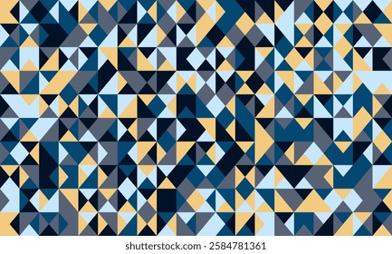 Modern geometric pattern with artistic shapes and seamless repetition. Ideal for textile prints, abstract backgrounds, and trendy poster designs.