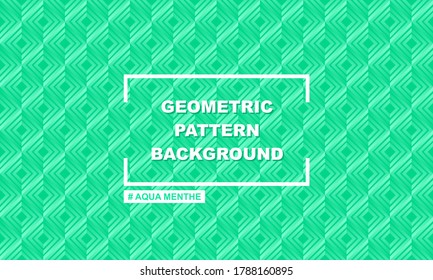 Modern Geometric Pattern Background Landscape (Aqua Menthe 02)