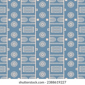 Modern geometric pattern. Circles and stripes, square lines art. Retro futuristic background. Minimalistic figures. Abstract op-art illustration. Bauhaus pattern. Scandinavian, African rug.