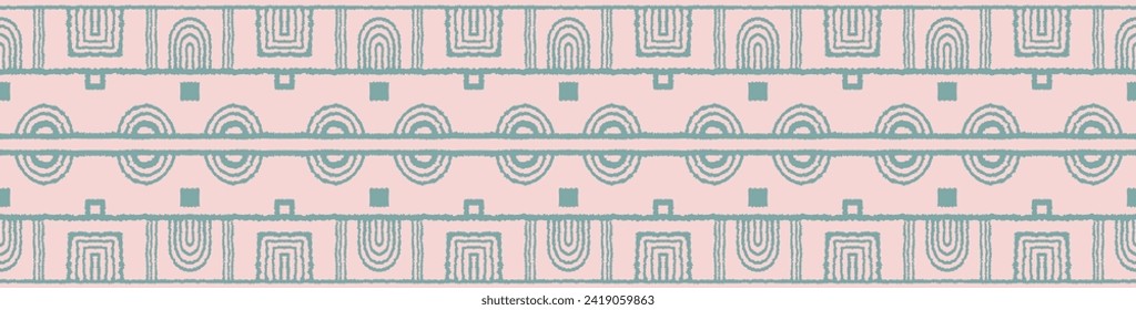 Modern geometric pattern. Circles and stripes, square lines art. Retro futuristic background. Minimalistic figures. Abstract op-art illustration. Bauhaus pattern. Scandinavian, African rug.