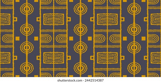 Patrón geométrico moderno. Círculos y rayas, líneas cuadradas de arte. Fondo futurista retro. Cifras minimalistas. Ilustración abstracta op-art. Patrón Bauhaus. Alfombra escandinava africana.
