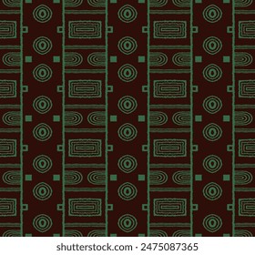 Patrón geométrico moderno. Círculos y rayas, líneas cuadradas de arte. Fondo futurista retro. Cifras minimalistas. Abstractas ilustración de arte. Patrón Bauhaus. Alfombra escandinava africana.