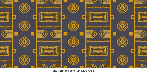 Modern geometric pattern. Circles and stripes, square lines art. Retro futuristic background. Minimalistic figures. Abstract op-art illustration. Bauhaus pattern. Scandinavian, African rug.
