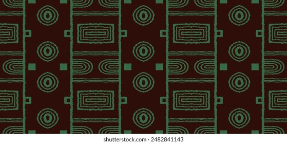Modern geometric pattern. Circles and stripes, square lines art. Retro futuristic background. Minimalistic figures. Abstract op-art illustration. Bauhaus pattern. Scandinavian, African rug.