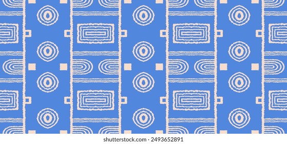 Modern geometric pattern. Circles and stripes, square lines art. Retro futuristic background. Minimalistic figures. Abstract op-art illustration. Bauhaus pattern. Scandinavian, African rug.