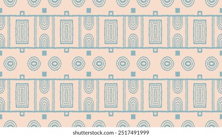 Padrão geométrico moderno. Círculos e listras, linhas quadradas arte. Fundo futurista retro. Números minimalistas. Ilustração de op-art abstrata. Padrão Bauhaus. Escandinavo, tapete africano.