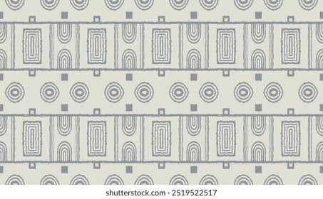 Modern geometric pattern. Circles and stripes, square lines art. Retro futuristic background. Minimalistic figures. Abstract op-art illustration. Bauhaus pattern. Scandinavian, African rug.