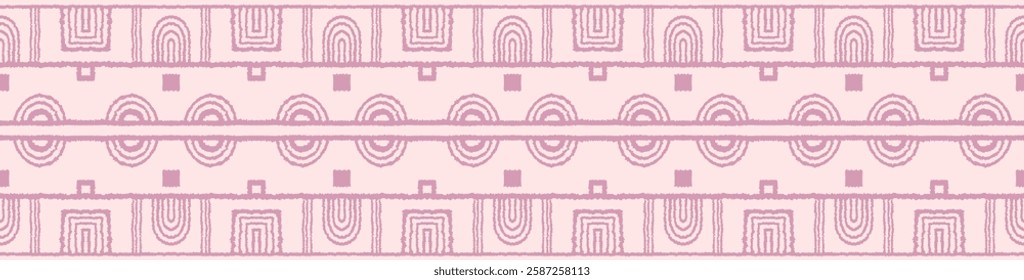 Modern geometric pattern. Circles and stripes, square lines art. Retro futuristic background. Minimalistic figures. Abstract op-art illustration. Bauhaus pattern. Scandinavian, African rug.