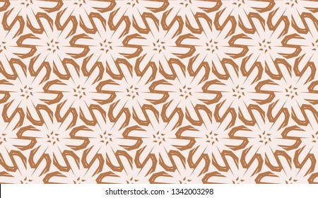Modern geometric pattern with curved line. Triangles, line, geometric elements. Vector Seamless illustration. Design for flyer, wallpaper, presentation, paper