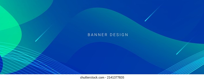 modern geometric pattern design colorful banner 