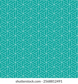 A modern geometric pattern design featuring clean lines, symmetrical shapes, and vibrant colors.