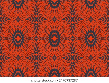 Patrón geométrico moderno con diamantes, rayas, líneas diagonales. Impresión de Ikat. Ilustración abstracta del chevron del zigzag. Textura de Vector étnico tribal. Estilo azteca. Bordado de Folk. Alfombra escandinava, africana
