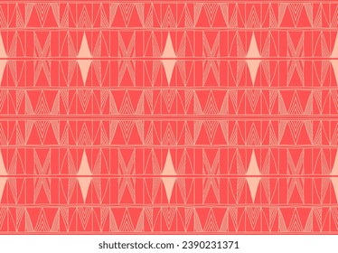 Modern geometric pattern. Diamonds, triangle, stripes, diagonal lines art. Retro futuristic background. Minimalistic figures. Ikat zigzag chevron op-art, bauhaus print. Scandinavian, African rug