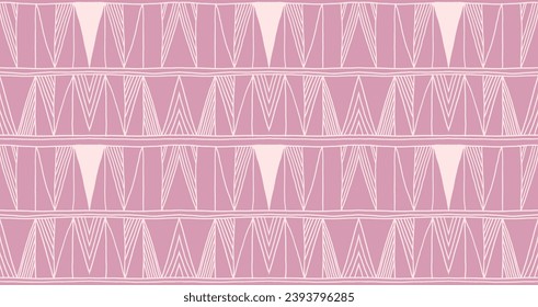 Modern geometric pattern. Diamonds, triangle, stripes, diagonal lines art. Retro futuristic background. Minimalistic figures. Ikat zigzag chevron op-art, bauhaus print. Scandinavian, African rug