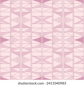 Modern geometric pattern. Diamonds, triangle, stripes, diagonal lines art. Retro futuristic background. Minimalistic figures. Ikat zigzag chevron op-art, bauhaus print. Scandinavian, African rug