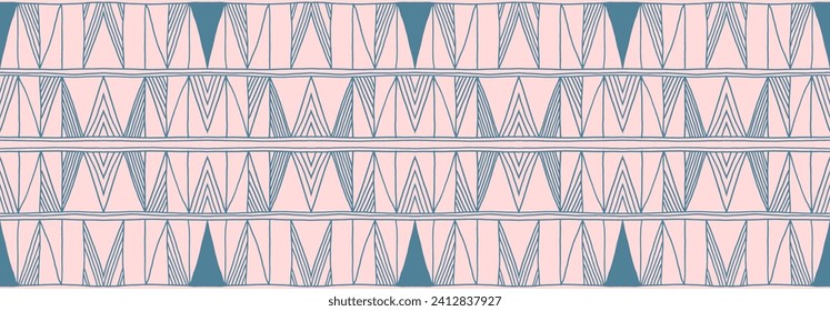 Modern geometric pattern. Diamonds, triangle, stripes, diagonal lines art. Retro futuristic background. Minimalistic figures. Ikat zigzag chevron op-art, bauhaus print. Scandinavian, African rug