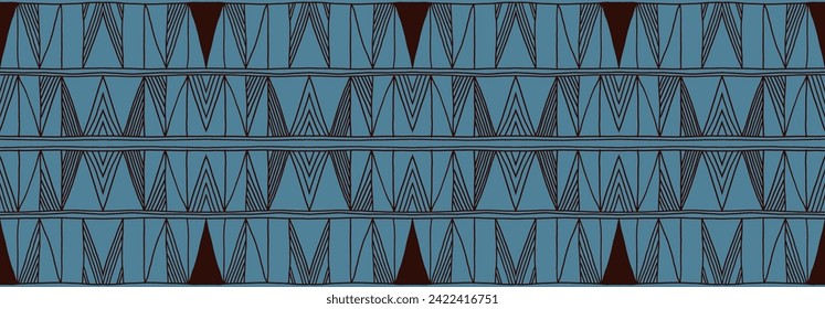 Modern geometric pattern. Diamonds, triangle, stripes, diagonal lines art. Retro futuristic background. Minimalistic figures. Ikat zigzag chevron op-art, bauhaus print. Scandinavian, African rug