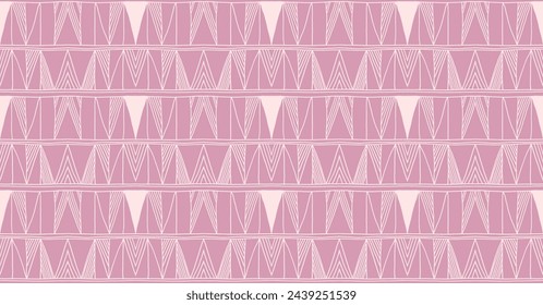 Modern geometric pattern. Diamonds, triangle, stripes, diagonal lines art. Retro futuristic background. Minimalistic figures. Ikat zigzag chevron op-art, bauhaus print. Scandinavian, African rug