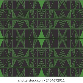 Patrón geométrico moderno. Diamantes, triángulo, rayas, líneas diagonales art. Fondo futurista retro. Cifras minimalistas. Ikat zigzag chevron op-art, impresión bauhaus. Alfombra escandinava, africana