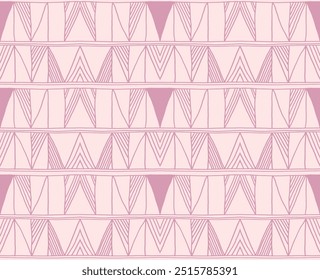 Modern geometric pattern. Diamonds, triangle, stripes, diagonal lines art. Retro futuristic background. Minimalistic figures. Ikat zigzag chevron op-art, bauhaus print. Scandinavian, African rug
