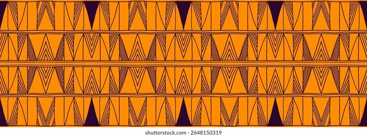 Modern geometric pattern. Diamonds, triangle, stripes, diagonal lines art. Retro futuristic background. Minimalistic figures. Ikat zigzag chevron op-art, bauhaus print. Scandinavian, African rug