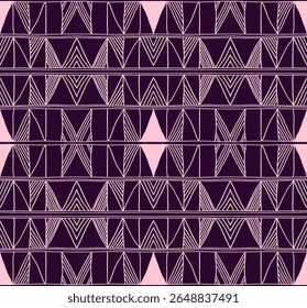 Padrão geométrico moderno. Diamantes, triângulo, listras, linhas diagonais arte. Fundo futurista retro. Números minimalistas. Ikat zigzag chevron op-art, impressão de bauhaus. Escandinavo, tapete africano