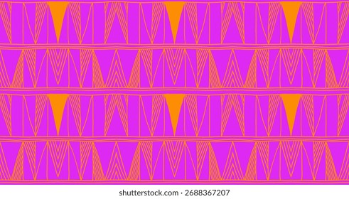 Padrão geométrico moderno. Diamantes, triângulo, listras, linhas diagonais arte. Fundo futurista retro. Números minimalistas. Ikat zigzag chevron op-art, impressão de bauhaus. Escandinavo, tapete africano