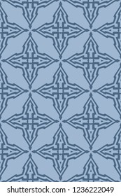 Modern Geometric Pattern with hand-drawing ornament. Vector super illustration