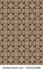 Modern Geometric Pattern with hand-drawing ornament. Vector super illustration