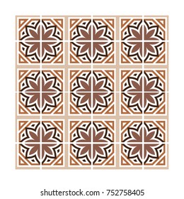 Modern geometric pattern with lines, rhombuses a seamless vector background