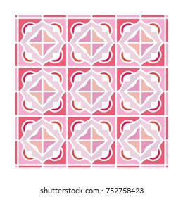 Modern geometric pattern with lines, rhombuses a seamless vector background