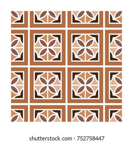 Modern geometric pattern with lines, rhombuses a seamless vector background