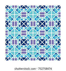 Modern geometric pattern with lines, rhombuses a seamless vector background