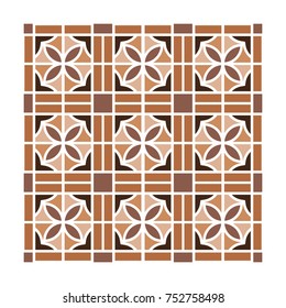Modern geometric pattern with lines, rhombuses a seamless vector background