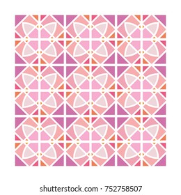 Modern geometric pattern with lines, rhombuses a seamless vector background
