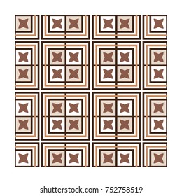 Modern geometric pattern with lines, rhombuses a seamless vector background
