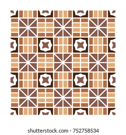 Modern geometric pattern with lines, rhombuses a seamless vector background