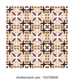 Modern geometric pattern with lines, rhombuses a seamless vector background