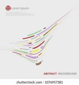 Modern of geometric pattern in mix sizes and colors. Vector Illustration