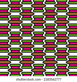 Patrón geométrico moderno. Diseño repetido. Diseño para papel digital, tela, decoración, etc. patrón abstracto. Ilustración vectorial.